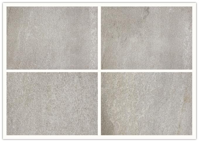 Baldosas de cerámica del efecto de piedra gris claro, grueso de la teja