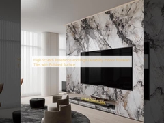 Baldosas de porcelana para interiores con alta resistencia al rayado y alta durabilidad, con superficie pulida