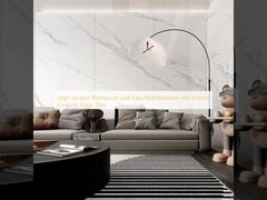 Alta resistencia a los arañazos y fácil mantenimiento con azulejos de cerámica para pisos interiores