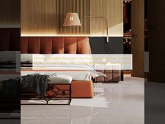 Suelo de porcelana pulida y duradera que incorpora cuatro patrones, perfecto para salas de exposiciones, combinando resistencia y superficie pulida