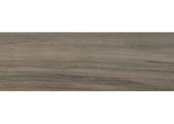 Estilo nórdico de madera de aspecto de porcelana con superficie cóncava en color marrón