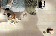 Estilo de mármol beige poner crema de la mirada de la mezcla del cemento de las tejas del piso y de la pared de la cocina