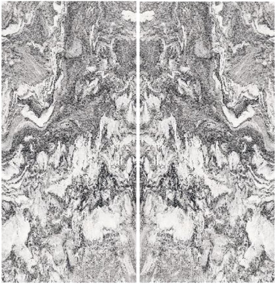Sustancia química azul de Grey White Colour Slab Tile de las ondas resistente