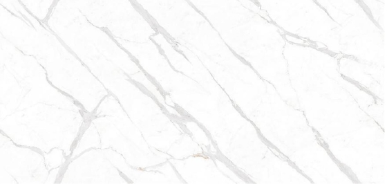 Teja blanca de la losa de Calacatta del santo renovable para la oficina Frost resistente