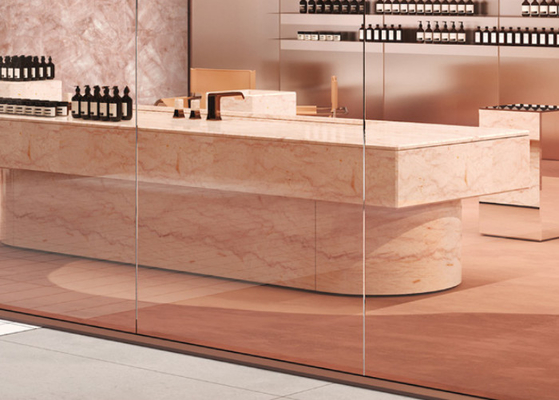 Elegante panel de pared de porcelana interior de 6 mm para la decoración del salón
