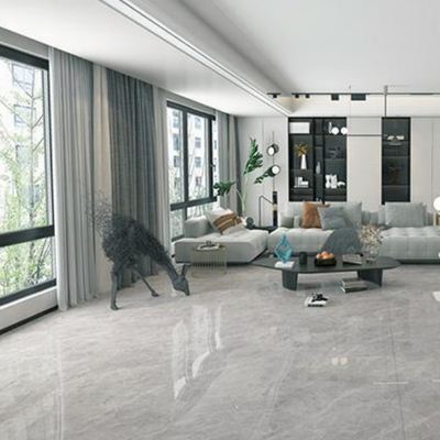 Cuatro azulejos de porcelana gris de patrón < 0,5% Absorción de agua para espacios interiores elegantes