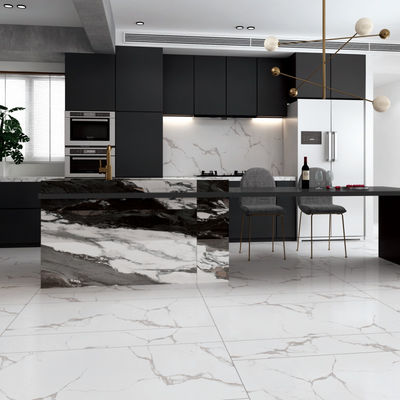 Resistencia a las manchas Sí Paneles de azulejos de porcelana para interiores grises para soluciones de suelos elegantes y duraderas