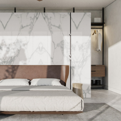 Alta resistencia al deslizamiento Marble look porcelana azulejos para el suelo moderno y la transformación de paredes