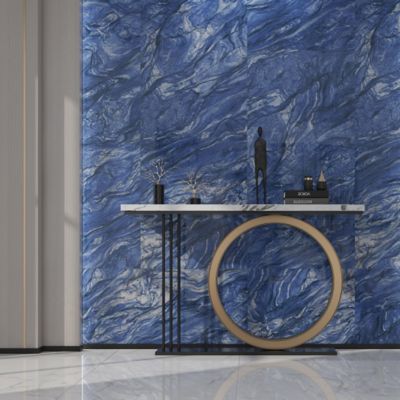 Blue Body Indoor Porcelain Tiles with 9mm Thickness and 800x2600mm Size for Unique Patterns
