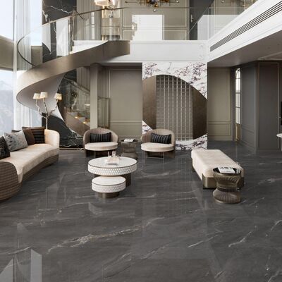 High Stain Resistance Marble Look Porcelain Tile with Frost Resistance and 10 mm Thickness for Indoor and Outdoor Flooring