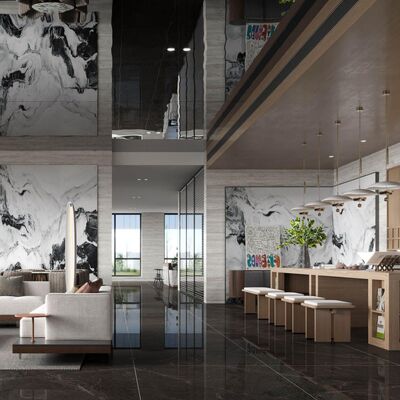 Fácil de limpiar Durable Marble Look Tiles de porcelana Tiles de pared de porcelana pizarra Combinando durabilidad y elegancia estética de mármol