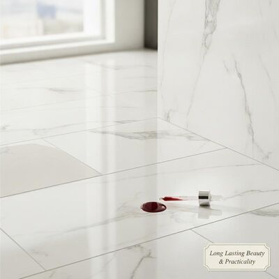 High Stain Resistance Marble Look Ceramic Floor Tile Designed for Floor Wall Installation Offering Long Lasting Beauty and Practicality