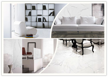 Teja de mármol de la porcelana de la mirada de la moda, baldosa exacta de la porcelana de la sala de estar de las dimensiones de la baldosa 24x48