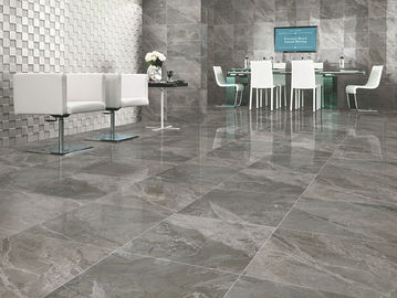 La teja moderna de la porcelana de la sala de estar pulió tamaño gris del color 600x600m m de la resistencia fuerte de los abrasivos