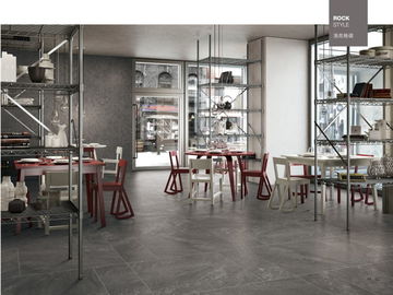 Baldosa fina del nuevo del estilo 600*600 Mordern color negro antirresbaladizo de la porcelana para la barra y el comedor