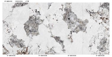La pared de cerámica blanca esmaltada pulida de la cocina del formato grande teja la teja de la porcelana de la mirada del mármol de 1200x2400 milímetro