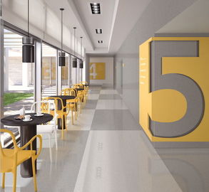 64' tamaño grande del proyecto de X128 teja las tejas grandes de Grey Modern Porcelain Wall /Floor del formato de la losa