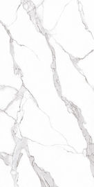 baldosa grande esmaltada pulida rústica de la porcelana de Formatindoor del color blanco exterior de 1200x2400m m