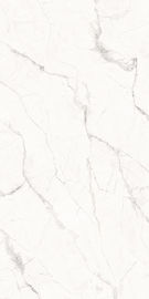 Teja de mármol casera blanca de la porcelana de la mirada de la decoración 9m m de la pared del proyecto del hotel