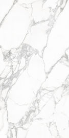 La baldosa elegante de la sala de estar que la pared rústica blanca teja las tejas de mármol blancas para la pared esmaltó Tile1600*3200mm de mármol