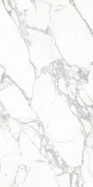 Baldosa esmaltada pulida llena de la porcelana de la sala de estar de las baldosas de la porcelana de la mirada de mármol blanca de Carrara del diseño de Italia