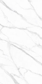 Las baldosas de cerámica pulidas blancas del lustre de alta calidad de mármol de Carrara de la buena sala de estar vetean las tejas el 160*320cm
