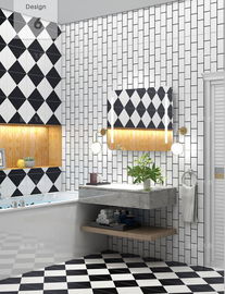 Sala de exposición blanca y negra 300*300m m Matt Porcelain Tile Wear Resantant
