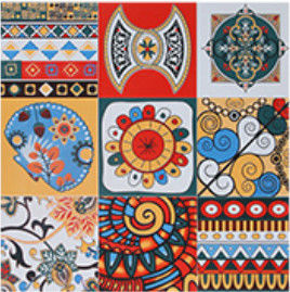 Tejas interiores coloridas de la porcelana 600x600 de Matt Archaized 10m m