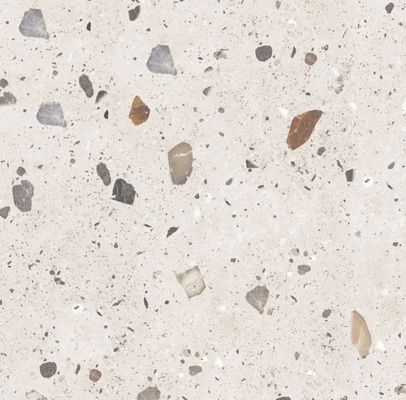 Baldosas modernas de la porcelana del terrazo del grueso de 9.8m m para el cuarto de baño