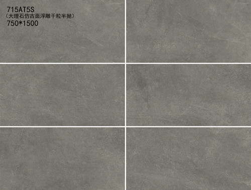 Tamaño oscuro de Grey Color 750*1500m m de las tejas interiores a prueba de ácido de la porcelana para el cuarto de baño